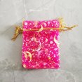 thumbnail image 1 of 100pcs Star Moon Organza Gift Bags Small Bag for Jewelry Pouch Mini Sachet Drawstring Storage Bag Jewelry Packaging Display Bags Rose Red 9x12cm, 1 of 6