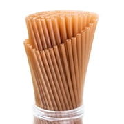 100pcs Sugarcane Straws 8 Inch Compostable Eco-Friendly Straws Drinking Plastic Free Sturdy Smoothie Straws