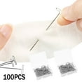 100pcs T Pin Locating Needle Fixing Needle Stainless Steel T Pin 51mm