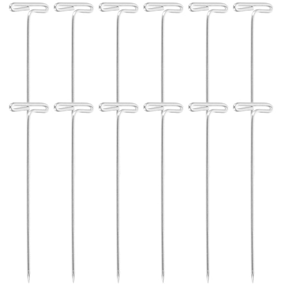 100pcs Metal T-Pins for Sewing, Knitting, Blocking, Wig Making, Fabric Crafts, Quilting, and Various Projects