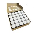 100pcs TEA LIGHT CANDLES 4 Hour Burn Tealight Wedding Smokeless Crystal
