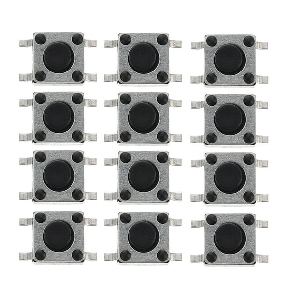 Worgeous Micro Momentary Tact Push Button Switch Assorted Colors for Electronic Projects 100pcs