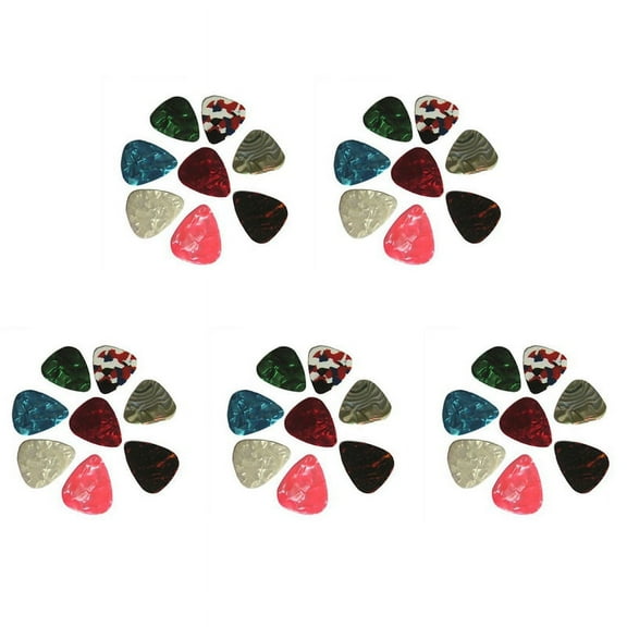 100pcs Thin Guitar Picks 0.46mm Random Colour