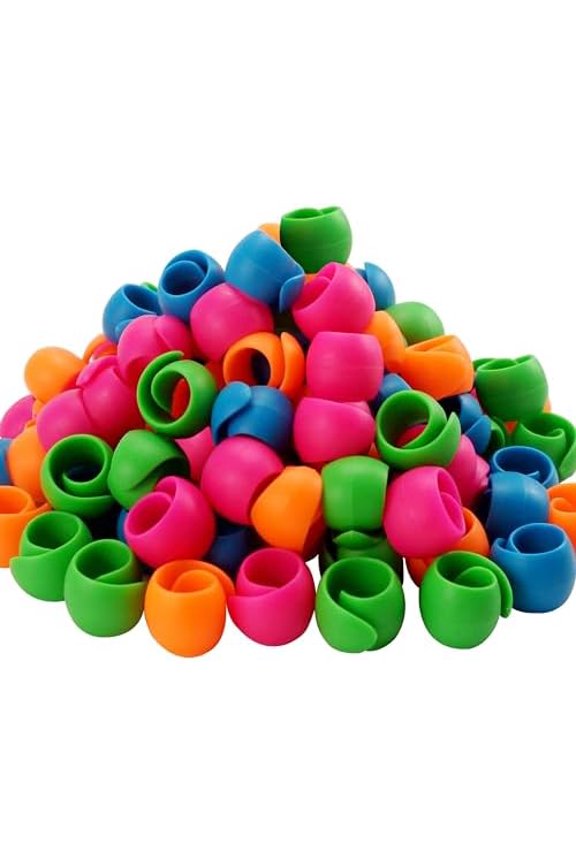 100pcs Thread Spool Savers/Spool Huggers - Prevent Tails from Unwinding - No Loose Ends for Sewing and Embroidery Machine Thread Spools