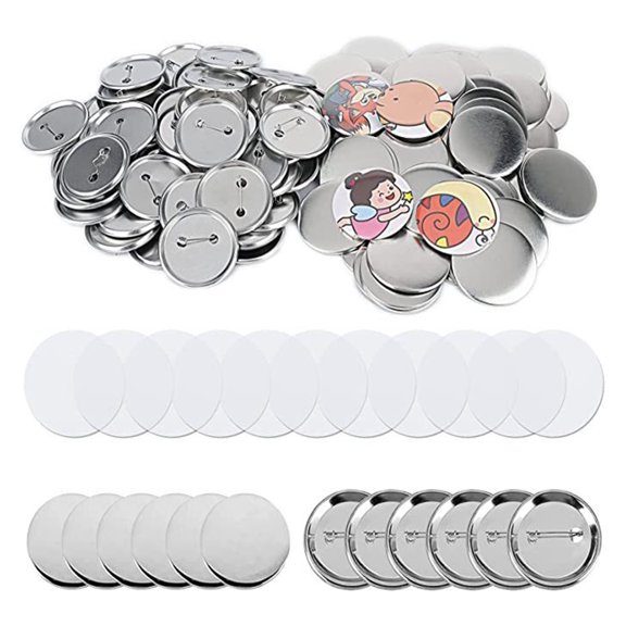 100pcs Tinplate Badge Consumables Badge Consumables Badge Machine For DIY Craft Making Badge Accessories ,Easy Pressing