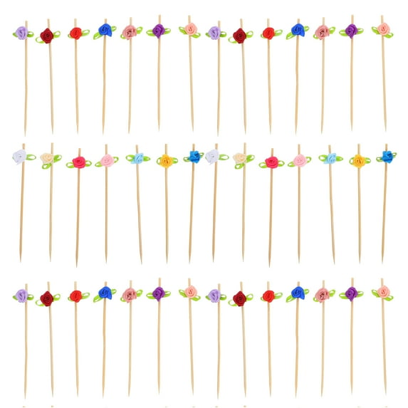 100pcs Toothpick Bow Decorative Toothpicks For Appetizers Fancy Toothpicks Appetizer Cups For Parties Decorative Toothpicks Skewers
