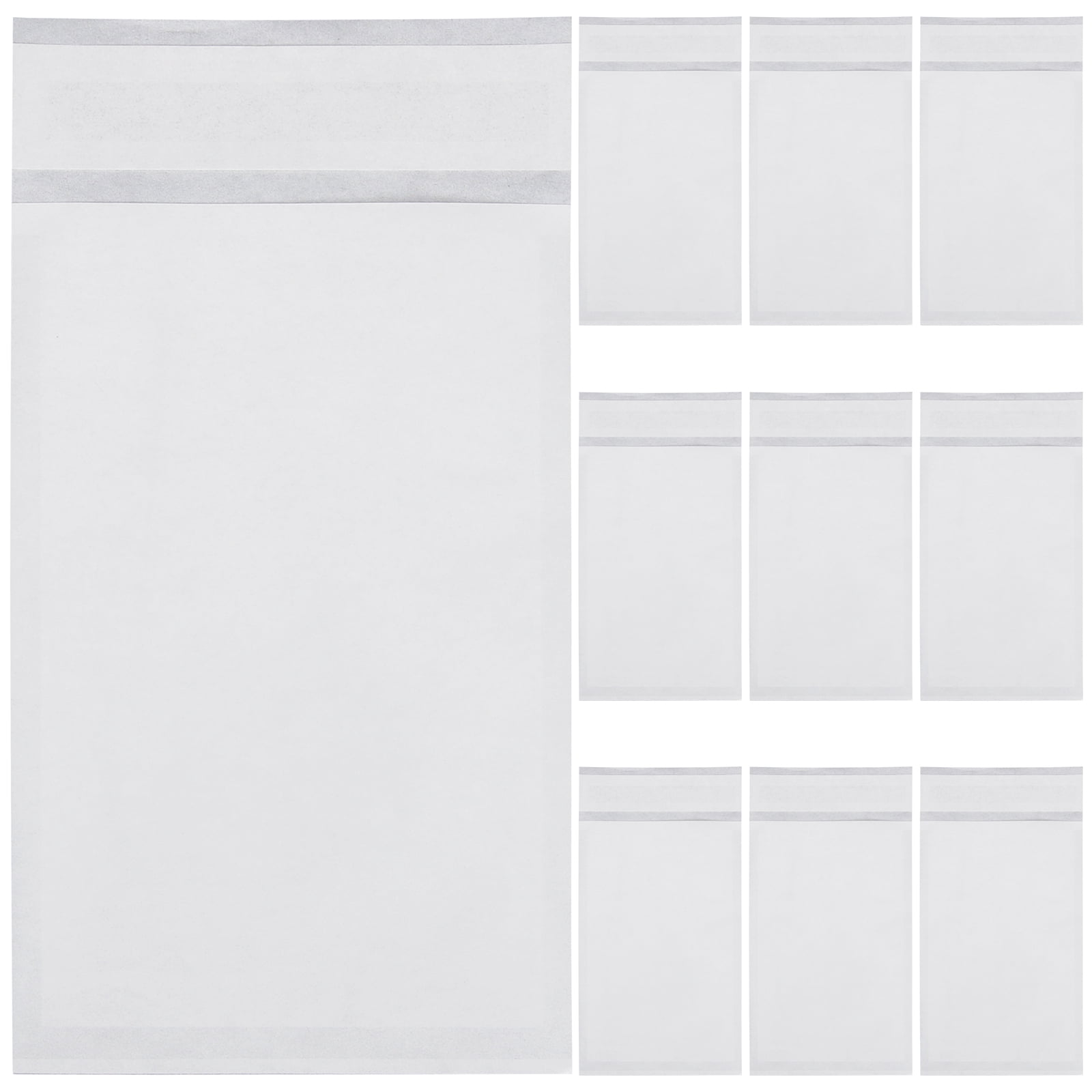 100pcs Translucent Wax Paper Bags Adhesive Wax Bags Paper Packaging Bags