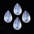 thumbnail image 1 of 100pcs Transparent Acrylic Beads Glitter Powder Teardrop Clear 15x10x7.5mm Hole: 1.2mm for Crafting, 1 of 4