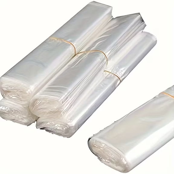 100pcs Transparent POF Heat Shrink Packaging Bags for Soap, Candles, Jars, and Gifts