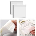 thumbnail image 1 of 100pcs Transparent Sticky Notes Self-Stick Note Pads, Transparent Self Adhesive Removable Transparent Notes, 1 of 5
