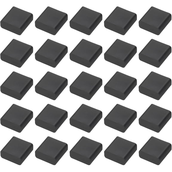 100pcs USB Male Port Silicone Protectors Anti Dust Cap Cover Dark Black