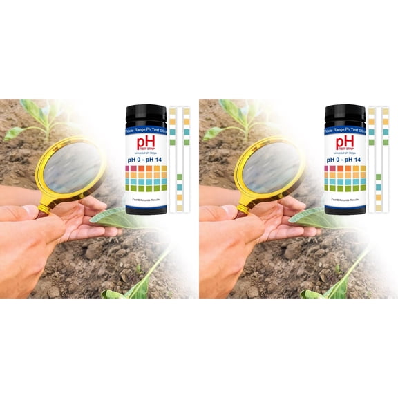 100pcs Universal pH Test Strips, Full Range 0-14, Quickly pH Testing 2PCS