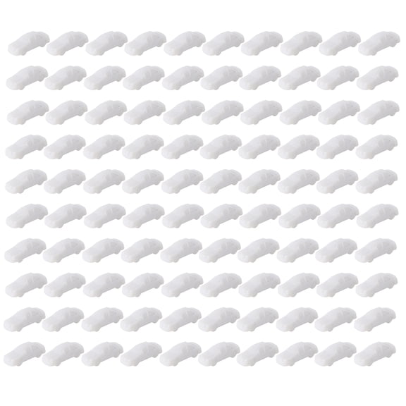 100pcs Unpainted White Model Car DIY Paint Street Layout Scale Z Gauge