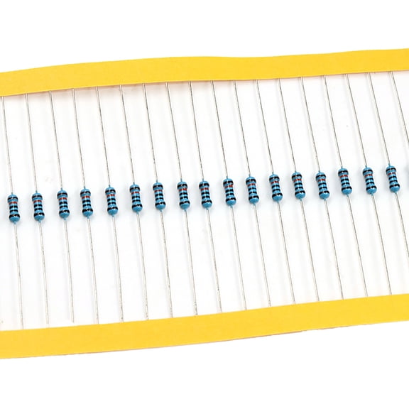 100pcs Versatility Metal Film Resistors 0.25W 1.2k Ohm For Hobbyists And Experts