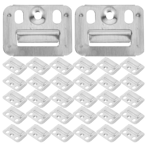 Raindrops Durable Wall Hangers Silver 100Pcs For