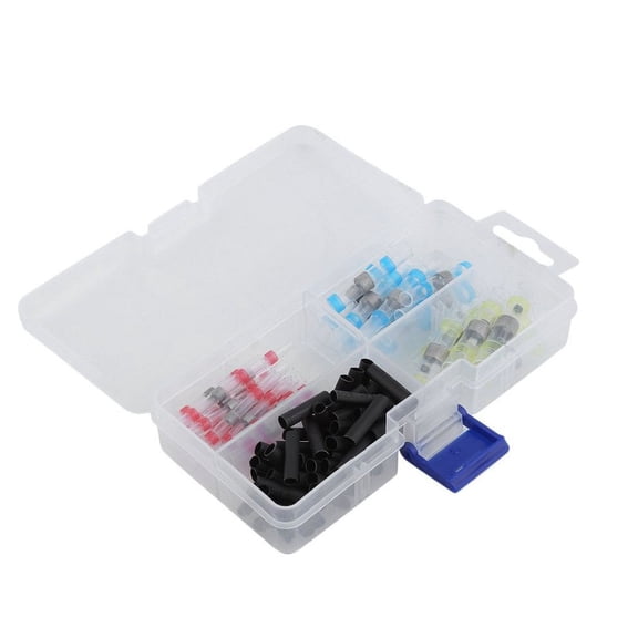 100pcs Waterproof Heat Shrinkable Joint Insulated Soldering Terminal Block Tool