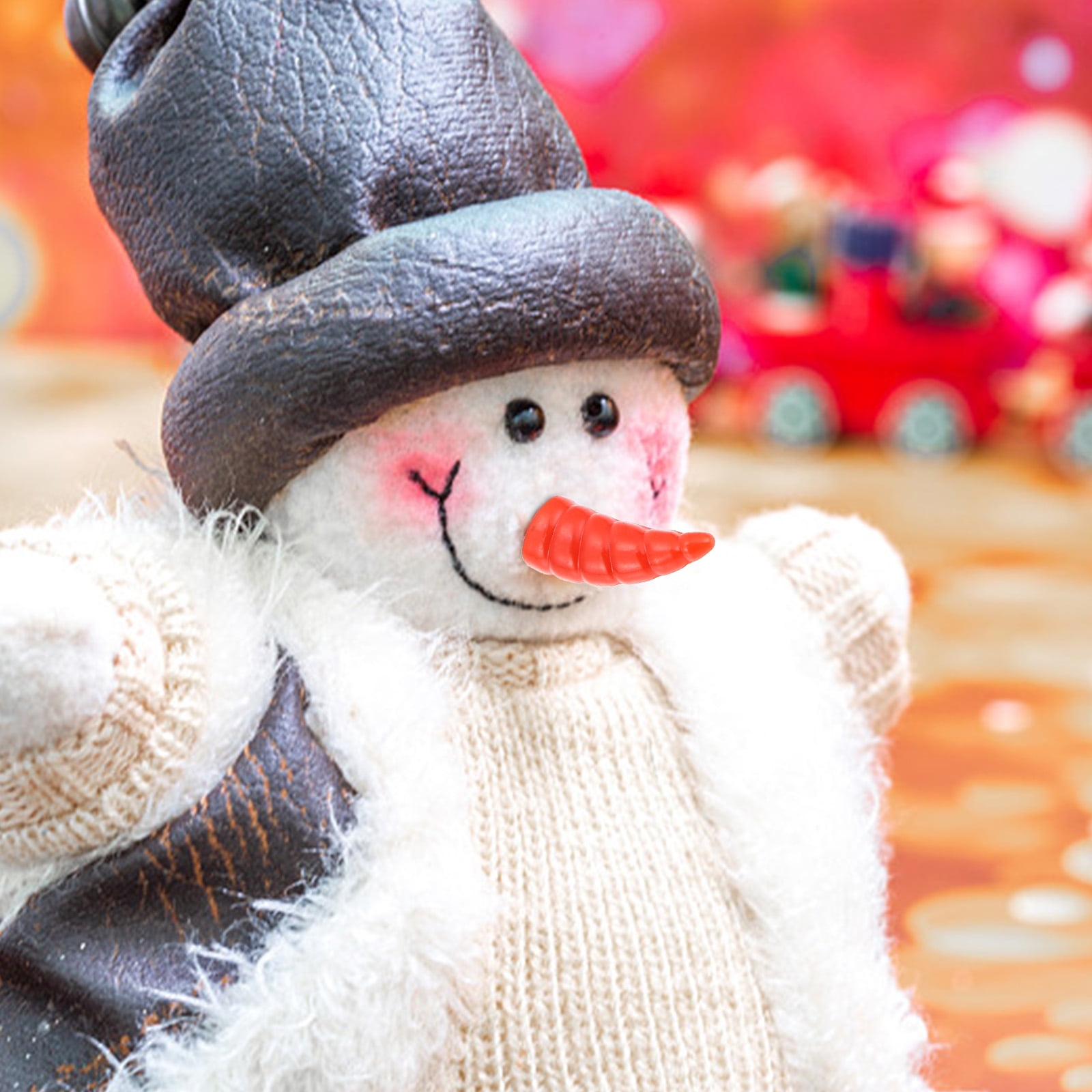 100pcs Winter Snowman Noses Craft DIY Noses Plastic Noses for Snowman