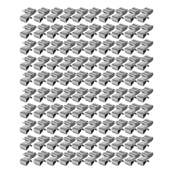 100pcs Wire Management Clip Steel Cable Securing Clamp Power Cable Clamp set