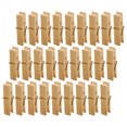 100pcs Wooden Clothes Fixing Clothespins Versatile Files Clips Drying