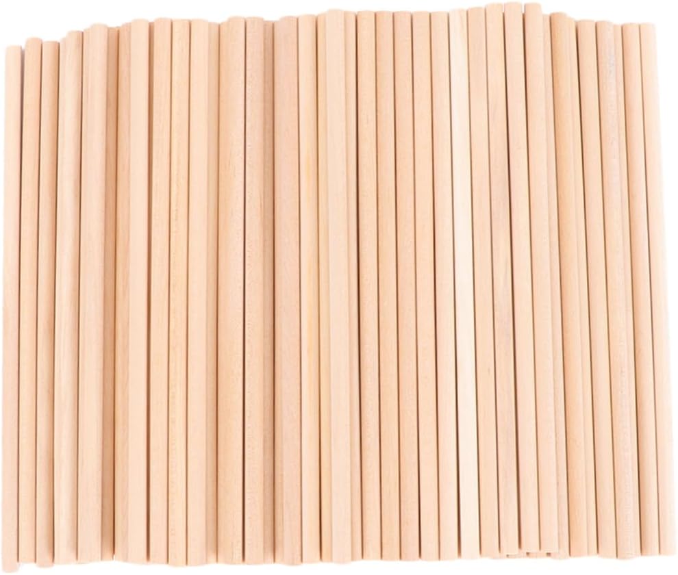 100pcs Wooden Dowels Michaels Unfinished Natural Wood Arts and Crafts