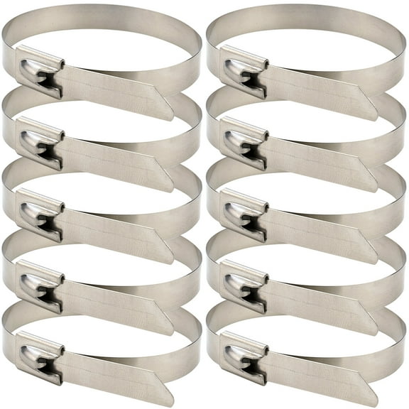 100pcs Zip Ties Stainless Steel Zip Ties Multifunctional Self Locking Cable Ties