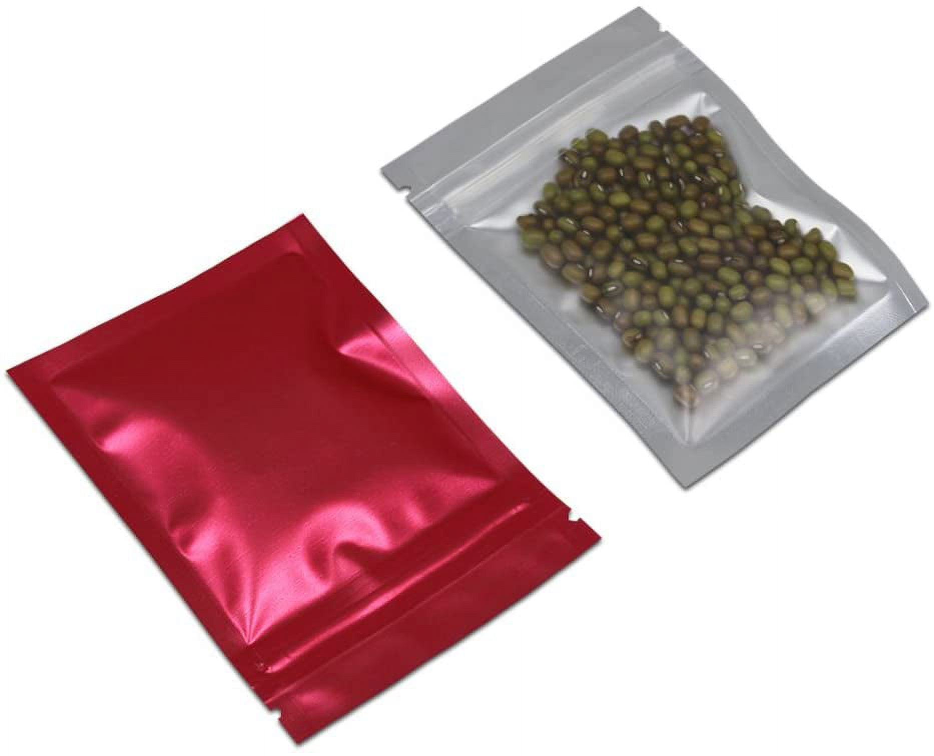 100pcs Zipper Lock Mylar Bags Smell Proof Foil Metallic Airtight Bags