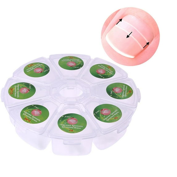 100pcs/box Ingrown Pedicure Toenail Straightening Clip Toe Nail Sticker Brace Toenials Thick Correction Patch Foot Care Tools (1PC)
