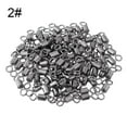 thumbnail image 1 of 100pcs/lot New Bearing Barrel Fishing Tackle Accessories Fishing Connector Solid Ring Fishing Rolling Swivel Connector Rolling Swivels 2#, 1 of 8