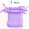 thumbnail image 1 of 100pcs/lot Organza Bag 5*7cm,7*9cm,9x12cm Christmas Wedding Drawstring Bag Candy Bags Gift Pouches Jewelry Packaging Display light amethyst 7x9cm 100pcs, 1 of 6