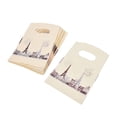thumbnail image 1 of 100pcs/lot Pink Eiffel Tower Packaging Bags Plastic Shopping Bags With Handle,, 1 of 10