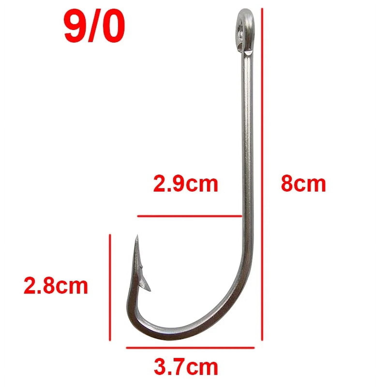 100pcs/lot Stainless Steel Fishing Hook Long Shank Saltwater Hooks For Fishing Accessories 34007 Size 1/0-10/0