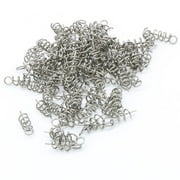 100pcs mixsizes Spring Twist Lock Fishing Hook Centering JD76 For Soft Lure