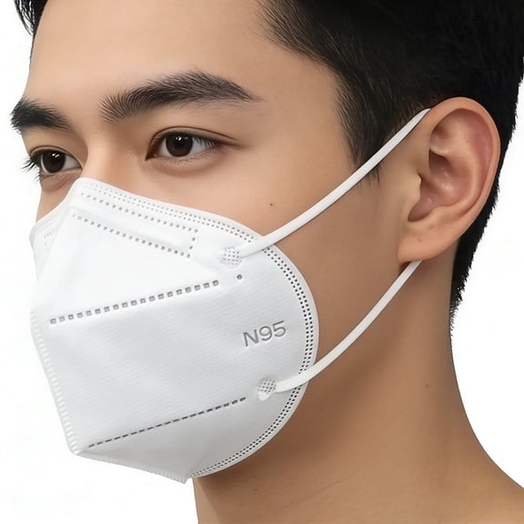 100pcs n95 mask for adult Lightweight design, Breathable and comfortable for long periods of wear filter Pollen and Dust, Universal Fit