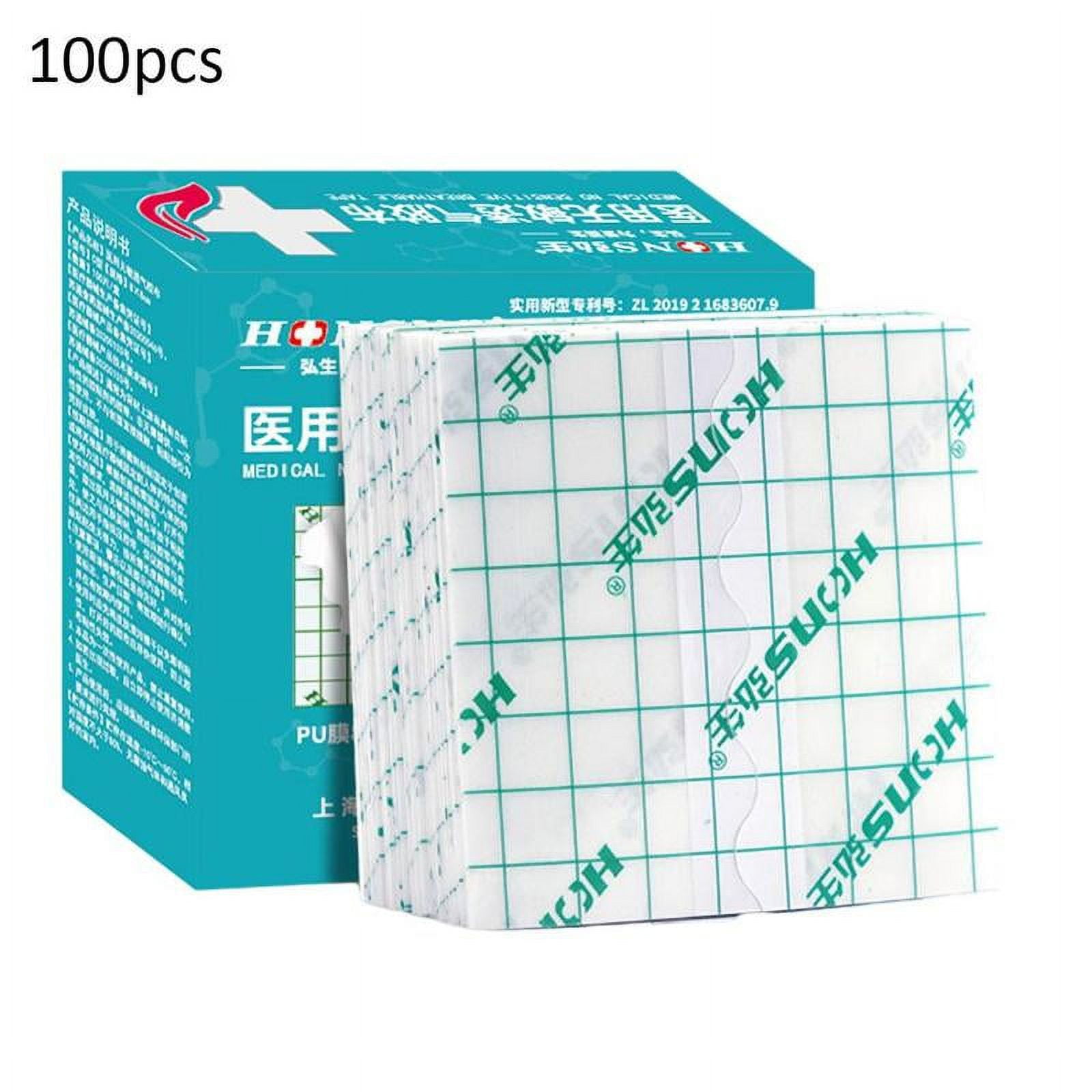 100pcs/pack Waterproof Plaster Adhesive Wound Dressing Bandage Tape ...