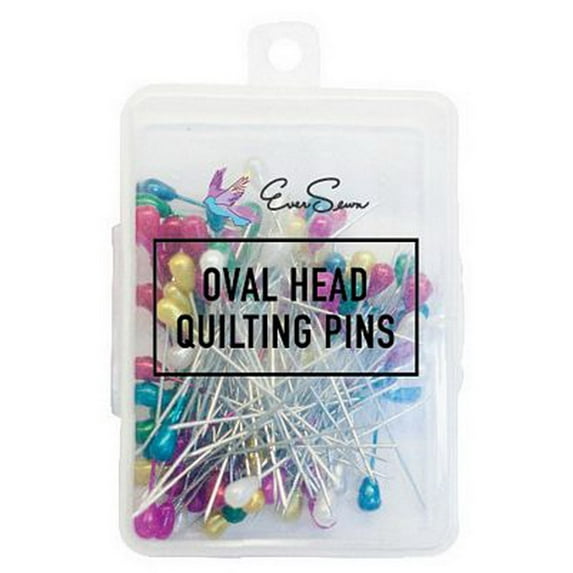 100pk Oval Head Quilting Pins (2.16"), EverSewn