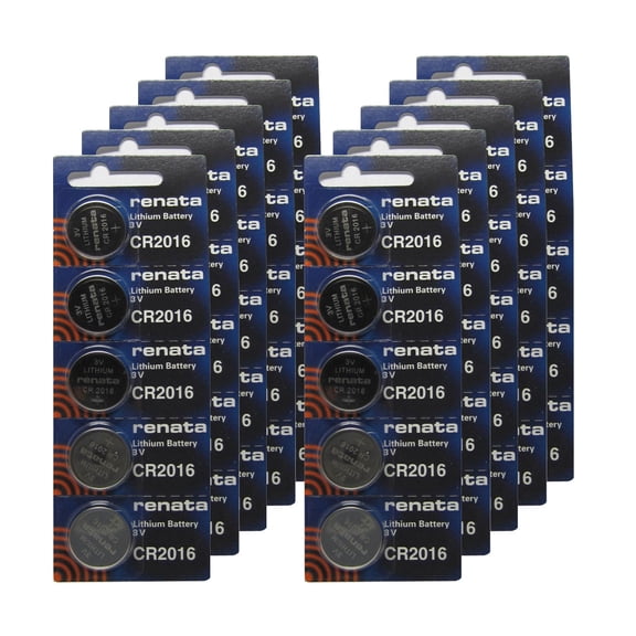 100pk Renata Coin Cell Battery CR2016 Lithium Compatible with DL2016, ECR2016