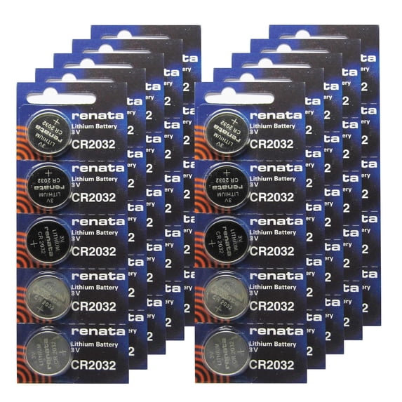 100pk Renata Coin Cell Battery CR2032 Lithium Compatible with CR2032, DL2032