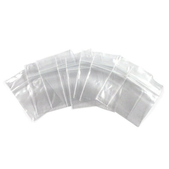 100pk Self Locking Plastic Bags 2mm Thick All Purpose Storage Bags (1.5x1.5)