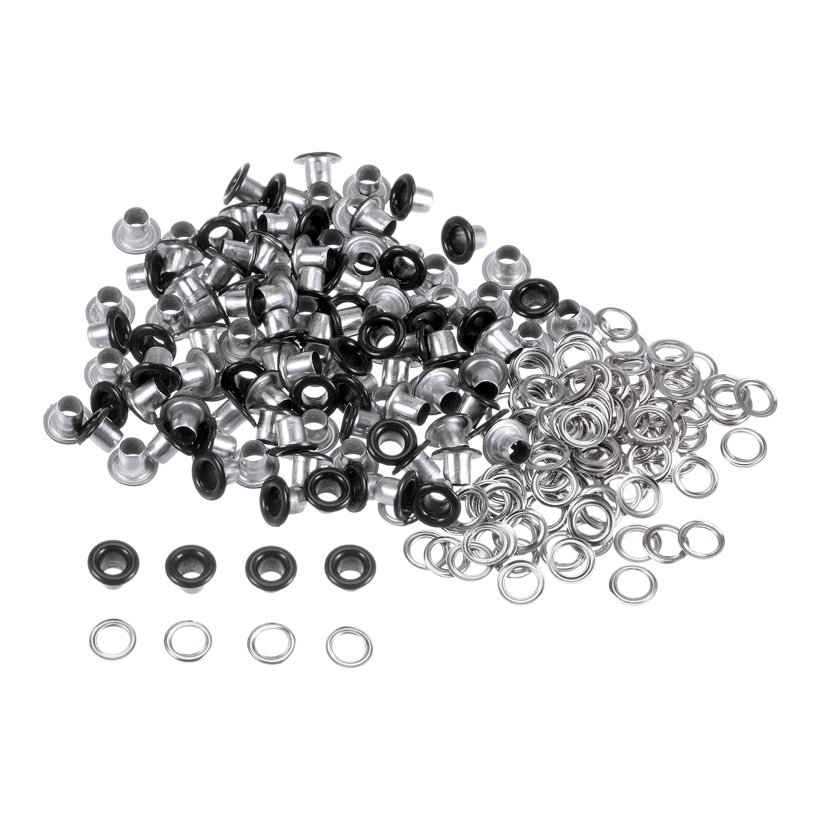 100set Grommets Kit Metal Eyelets 3mm Grommet Tool for Shoes Clothes