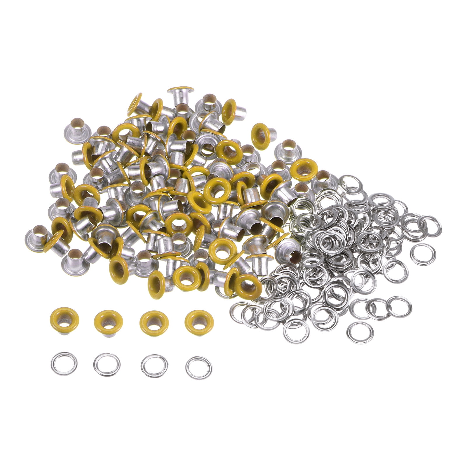 Sourcing Map 40Set Grommets Eyelets With Washers 12mm Copper Metal