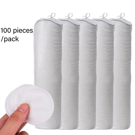 100sheets Smooth Cotton Pads for Face Makeup and Care Cotton Pads for Removing Makeup Cleansing Face