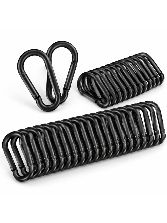 100spring Snap Hook Carabiner Clip(3in Black)