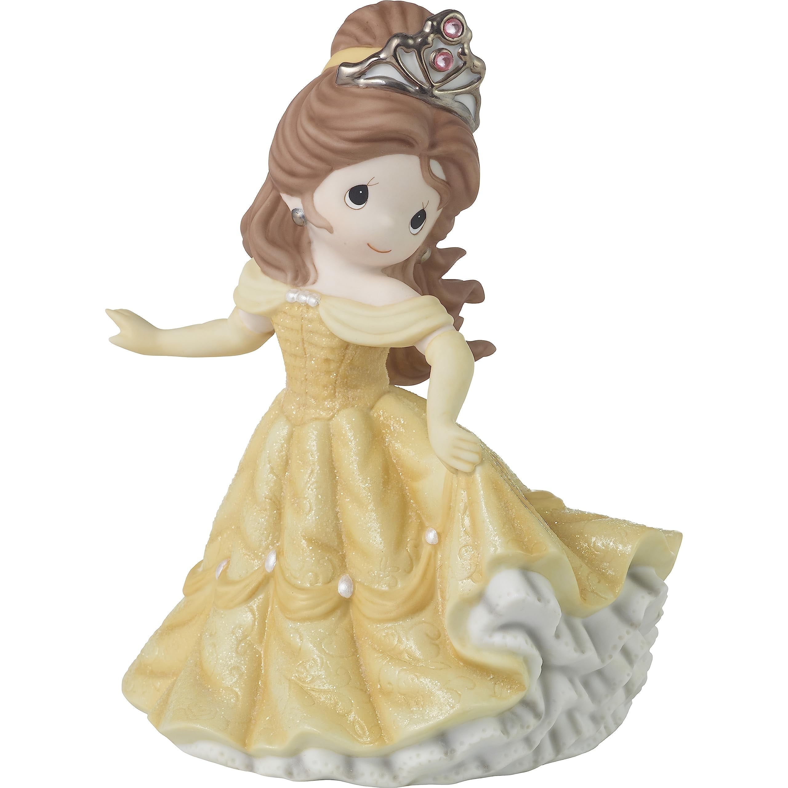 Disney 100th Anniversary Celebration, Disney100 Belle Precious Moments Limited Edition Figurine, Count 1