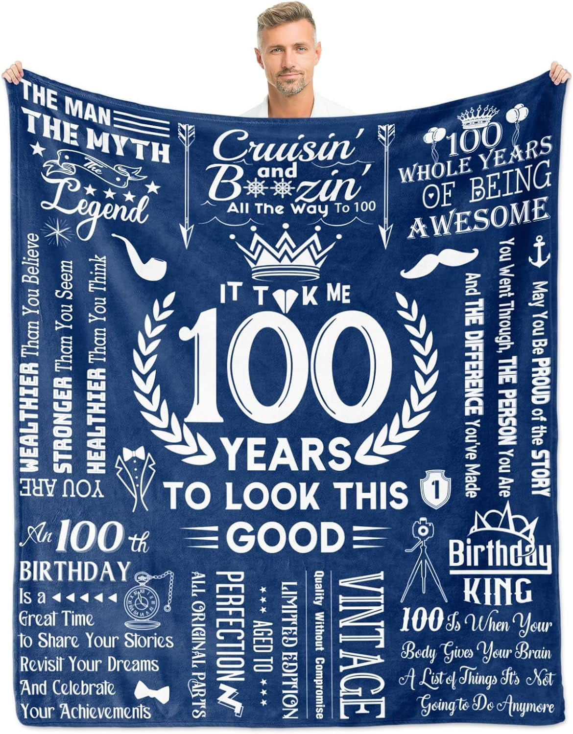 100th Birthday Gifts for Men, 100 Years Old Birthday Gifts for Men