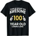 thumbnail image 1 of 100th Birthday T Shirt Funny 100 Years Old Gifts T-ShirtMen and women, Black T-shirt, size: Extra large, 1 of 4