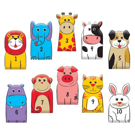 100th Day Of School Finger Puppets Party Favors, One Size, Multicolor