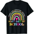 thumbnail image 1 of 100th Day Of School Teacher - 100 Days Smarter Rainbow T-Shirt, 1 of 4