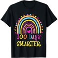 thumbnail image 1 of 100th Day Of School Teacher 100 Days Smarter Rainbow T-Shirt, 1 of 3
