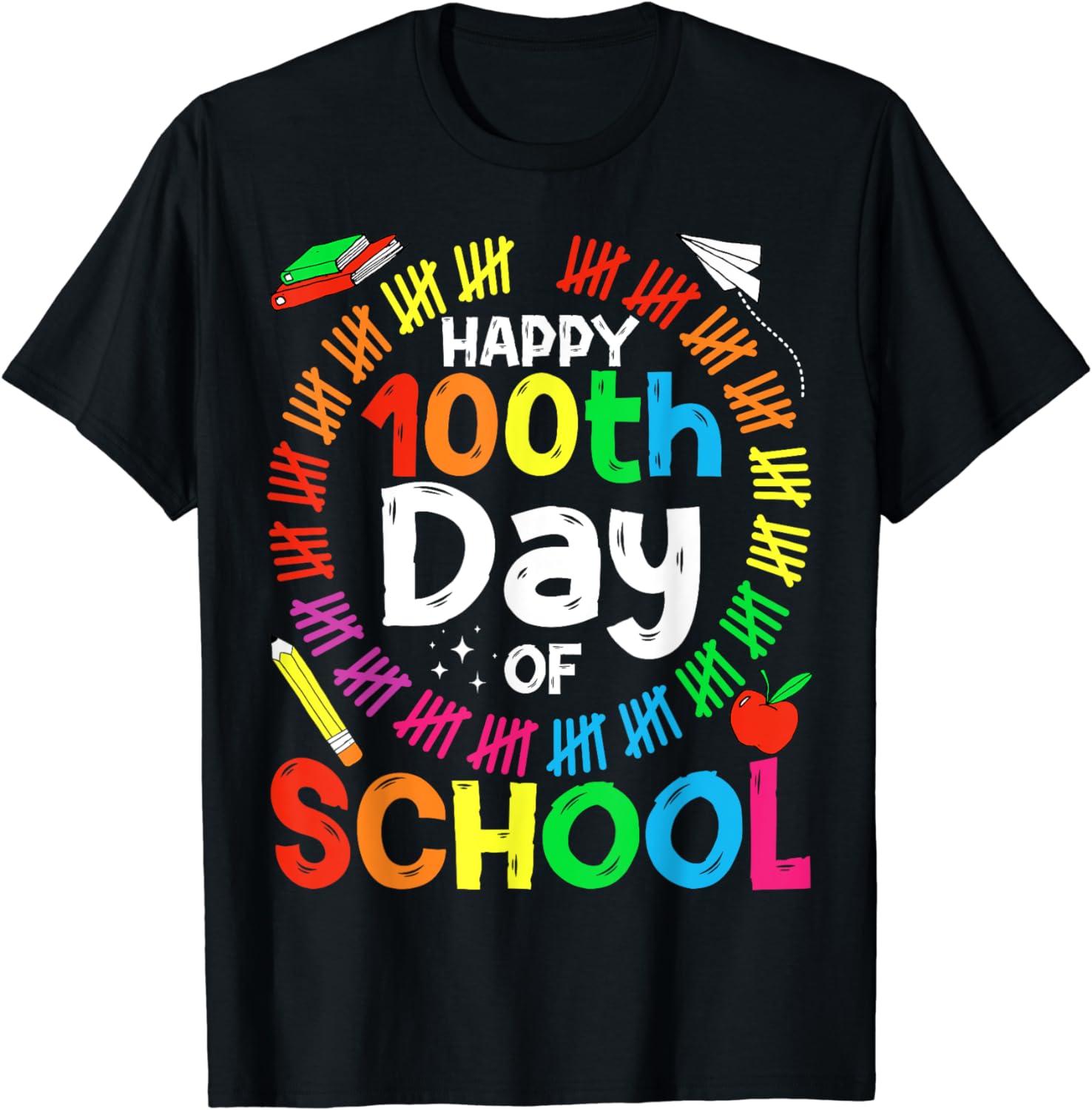 100th Day Of School Teachers Kids Child Happy 100 Days T-Shirt ...