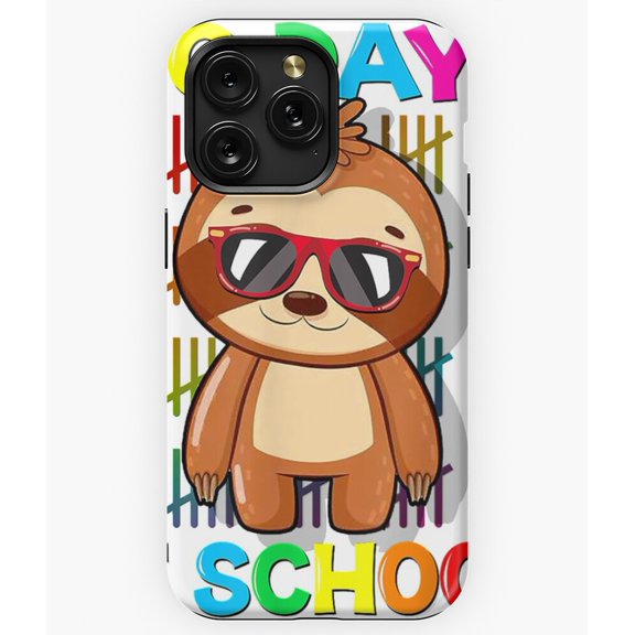 100th Day of School Sloth Lover Gift G4593 Phone Case for iPhone17 16 15 14 13 12 11 Pro Max